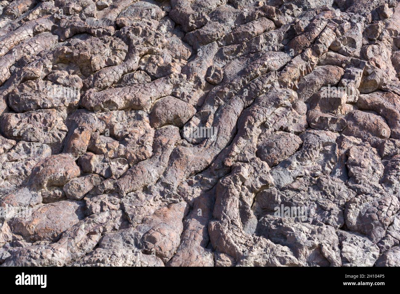 The Geotimes pillow basalts in Wadi Al Jizzi, Oman Stock Photo