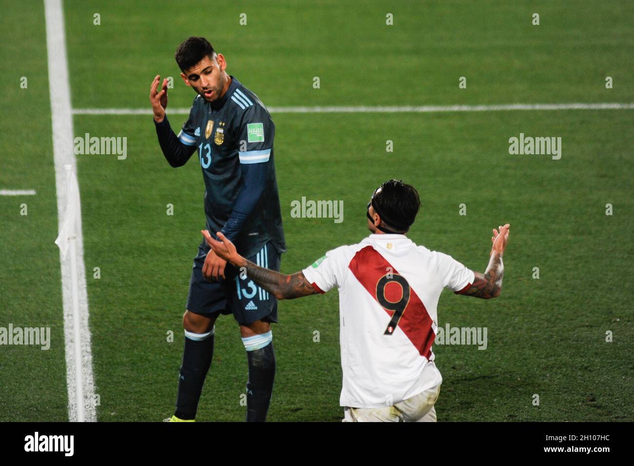 Buenos Aires, Argentina - 14 Oct 2021, Lionel Messi seen during the FIFA  World Cup Qatar 2022 Qualifiers match between Argentina and Peru at El  Monumental. Final score; Argentina 1:0 Peru. (Photo