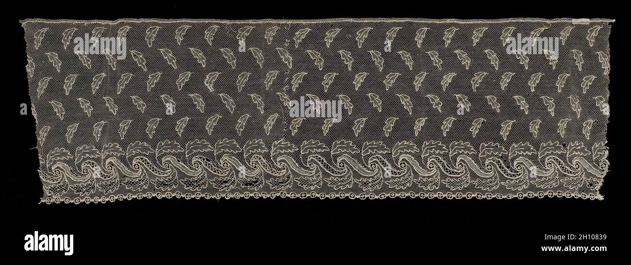 Needlepoint Lace Edging, 19th century. France, Alençon, 19th century