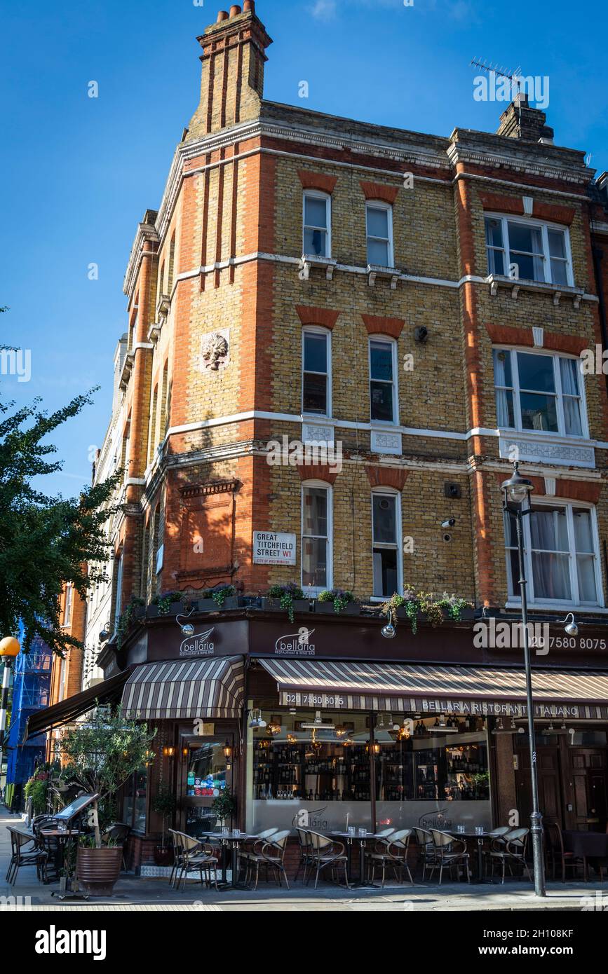 Corner house and restaurant, Great Titchfield Street, Marylebone