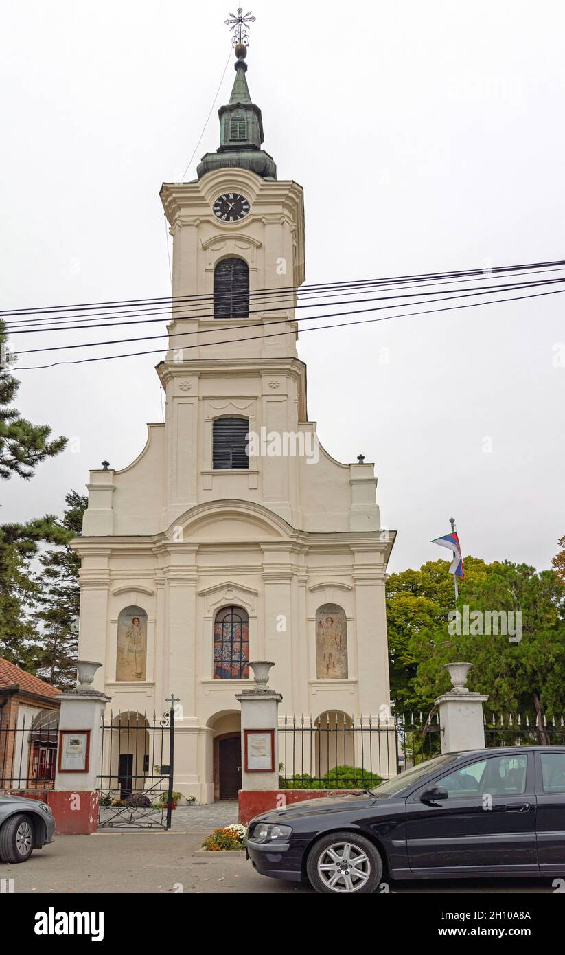 Dobanovci, Serbia - September 30, 2021: Orthodox Christiaan Church ...