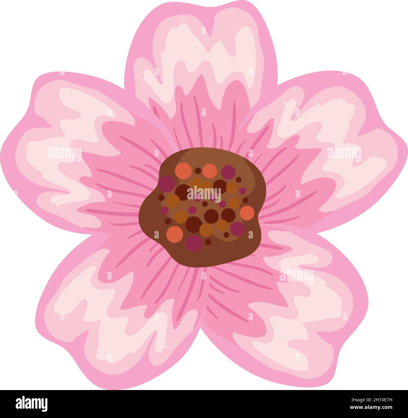 cute pink flower Stock Vector Image & Art - Alamy