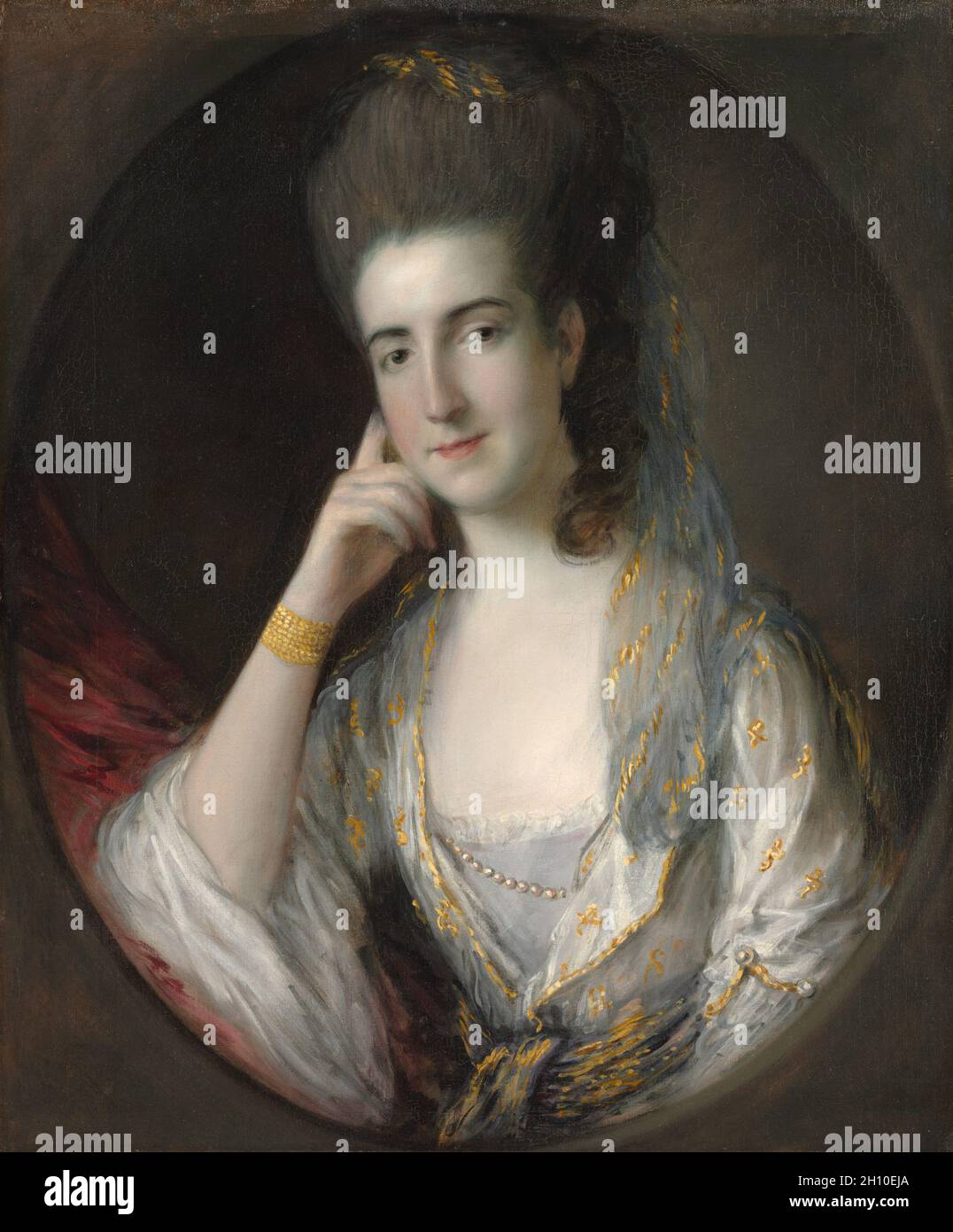 Portrait of Mary Wise, c. 1774. Thomas Gainsborough (British, 1727-1788). Oil on canvas; unframed: 76.2 x 63.6 cm (30 x 25 1/16 in.). Stock Photo