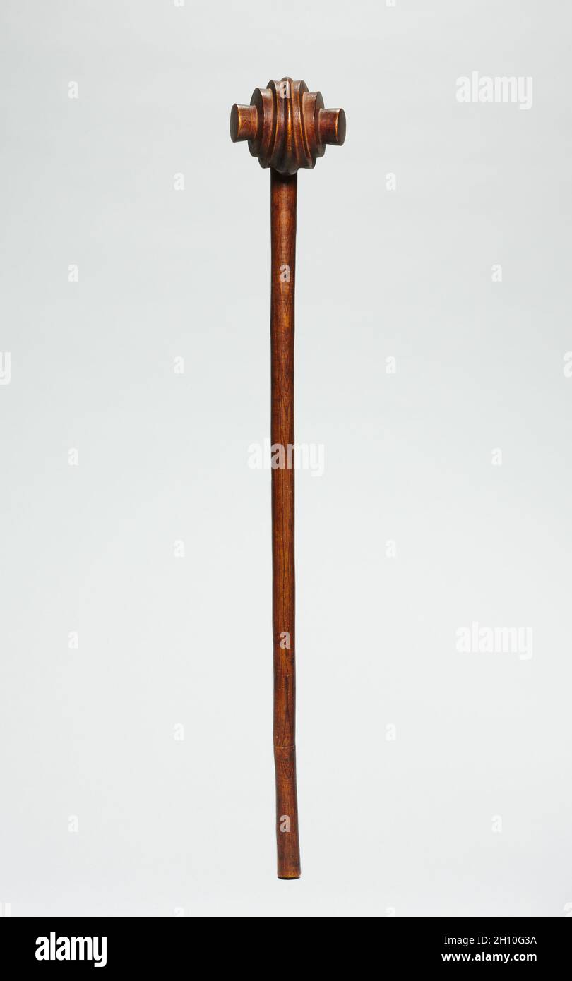 Club (Knobkerrie), 1800s–1900s. Southern Africa, Kingdom of Eswatini, Swazi-style maker. Wood; overall: 66 cm (26 in.). Stock Photo