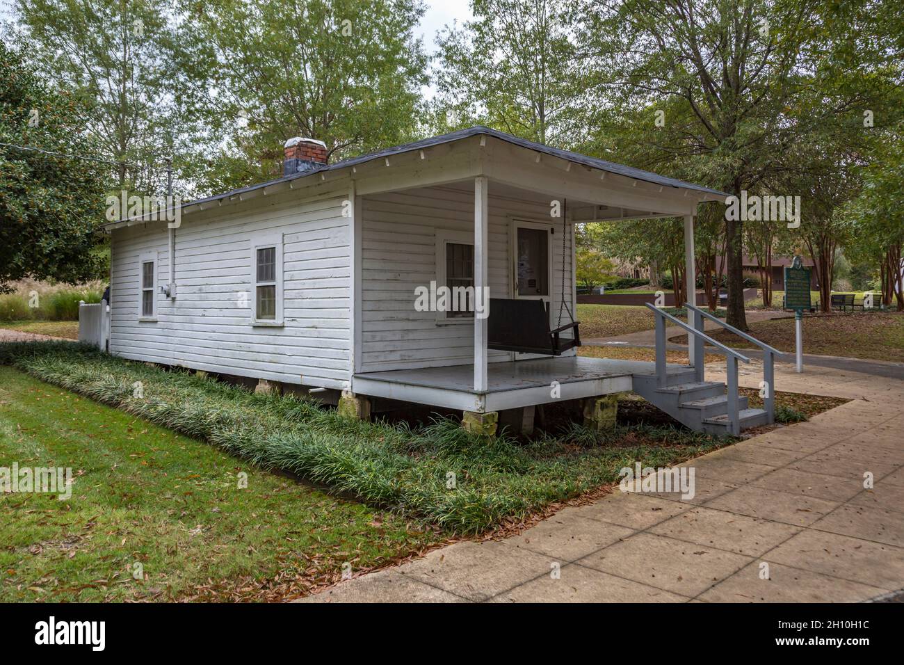 Home where Elvis Presley was born at the Elvis Presley Birthplace and Museum in Tupelo, Mississippi Stock Photo