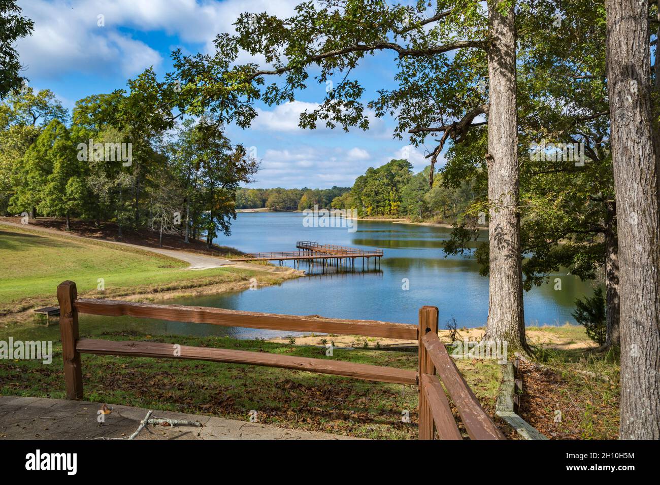 Lake Lee at Tombigbee State Park near Tupelo, Mississippi Stock Photo