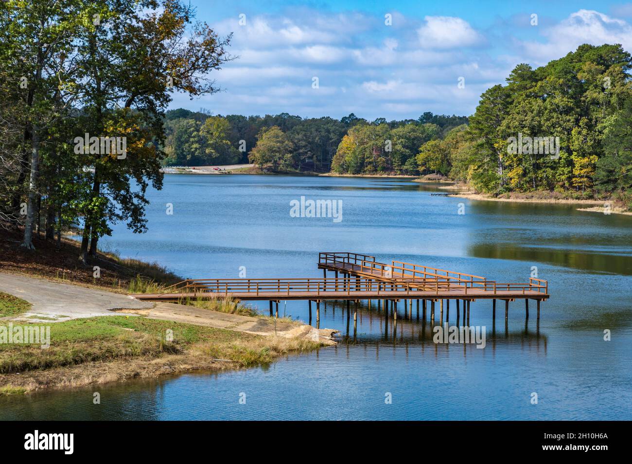 Lake Lee at Tombigbee State Park near Tupelo, Mississippi Stock Photo