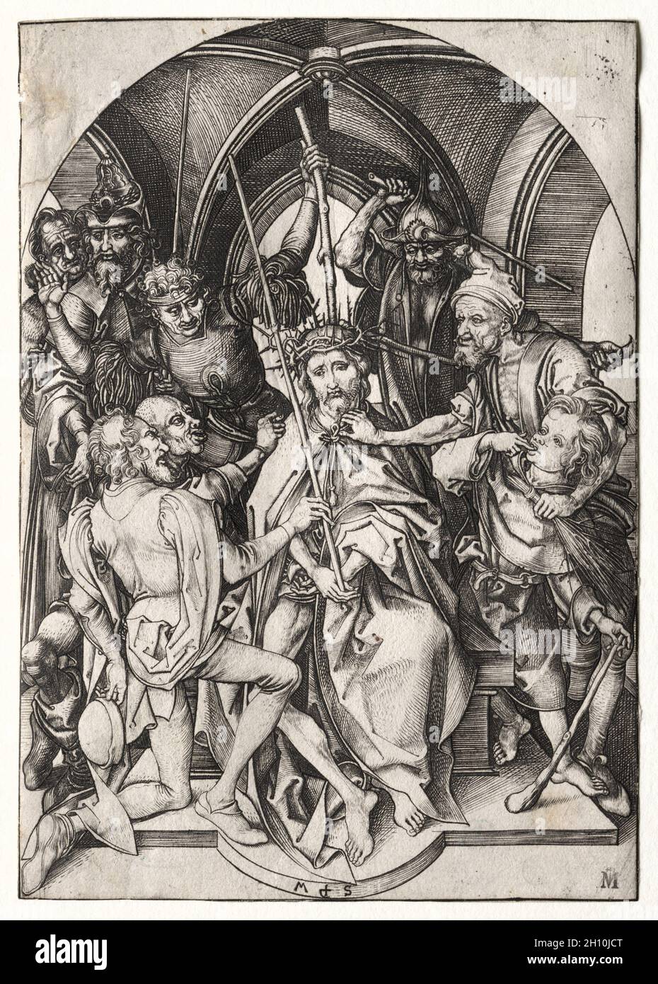 Christ Crowned with Thorns, 1470-82. Martin Schongauer (German, c.1450 ...