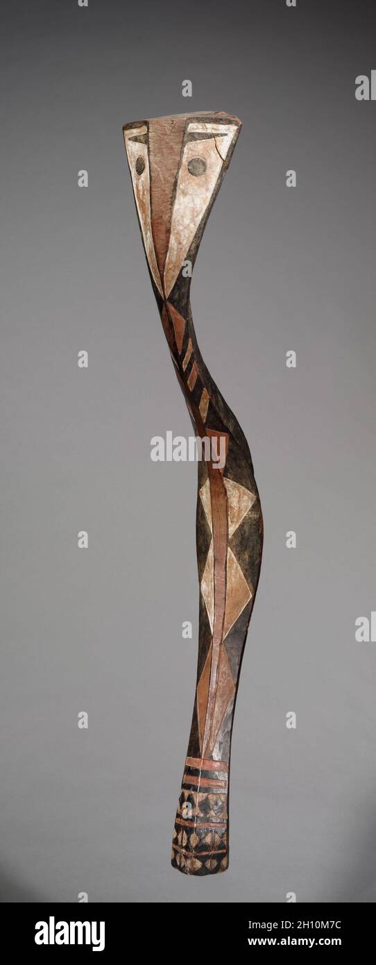 Serpent Headdress, late 1800s-early 1900s. Guinea Coast, Guinea, possibly Baga, late 19th-early 20th century. Wood (Nauclea pobeguinii) and paint; overall: 148 cm (58 1/4 in.). Stock Photo