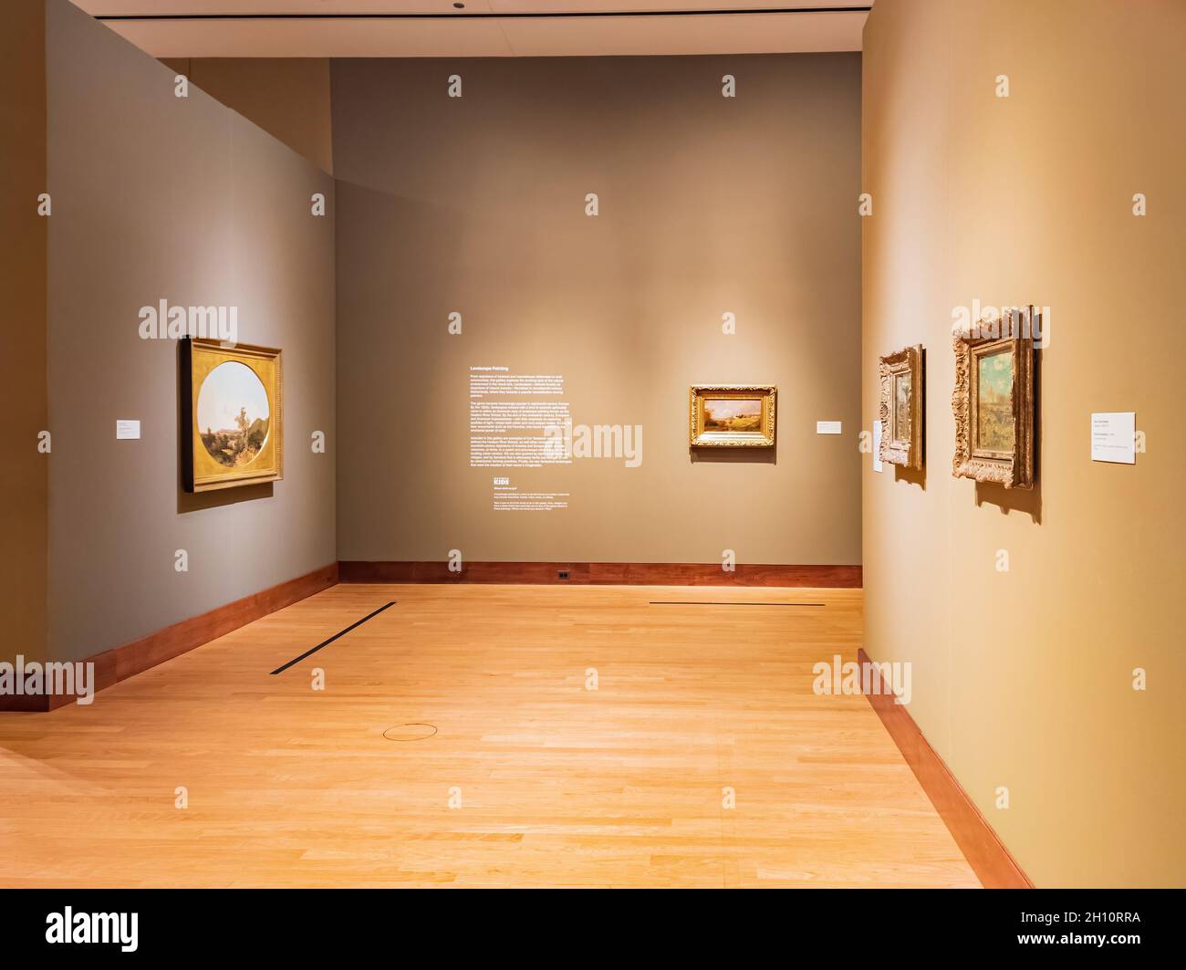 Oklahoma, OCT 2, 2021 - Interior view of the Oklahoma City Museum of Art Stock Photo