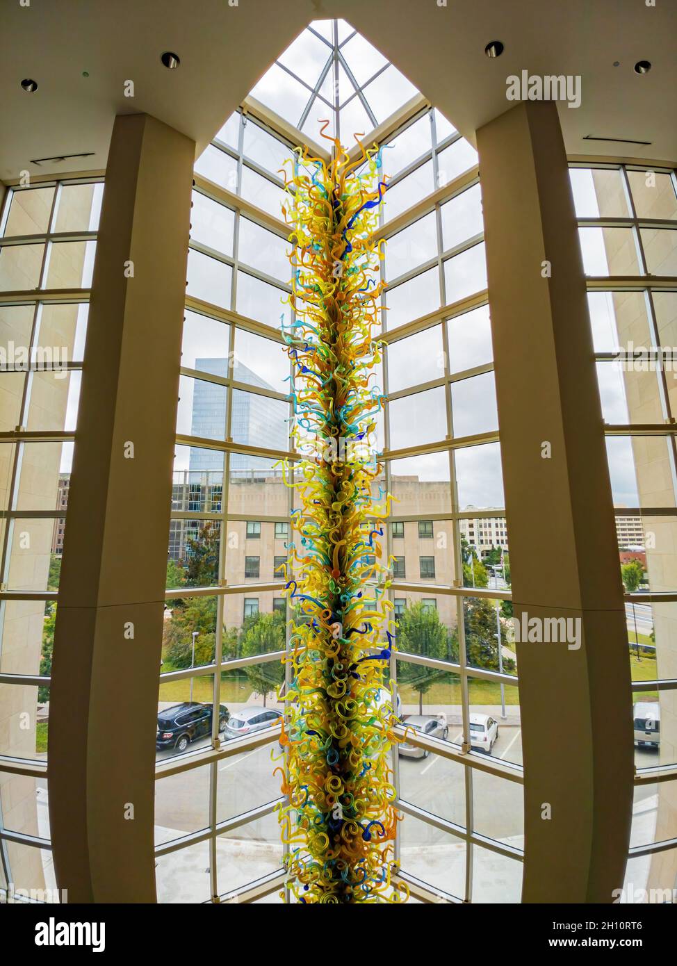 Oklahoma, OCT 2, 2021 - Interior view of the Oklahoma City Museum of Art Stock Photo