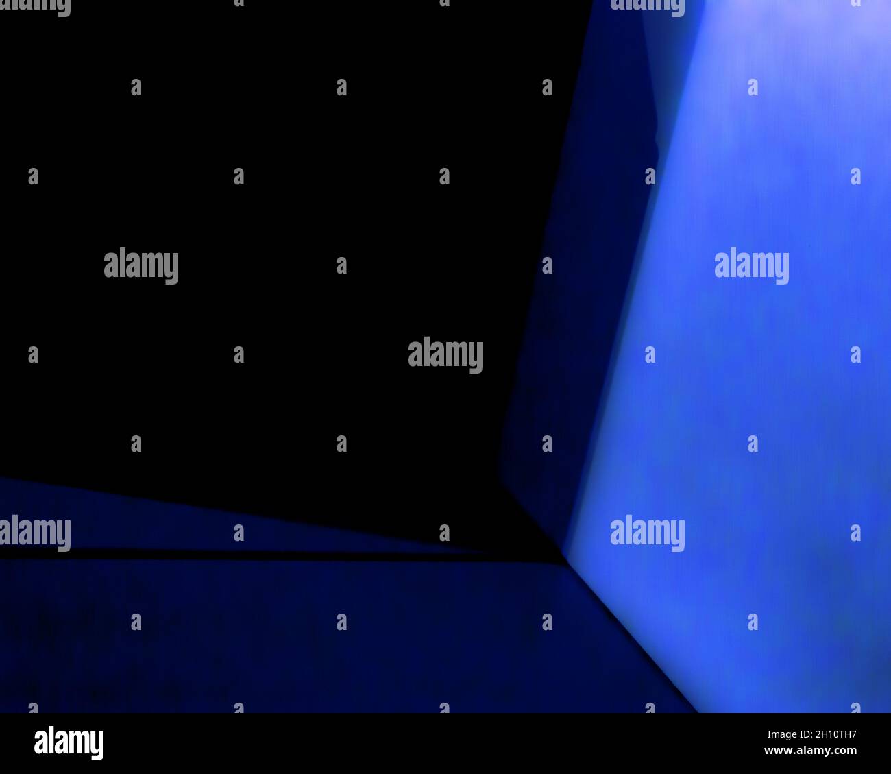 Illustration of abstract blue lights on the black background Stock ...