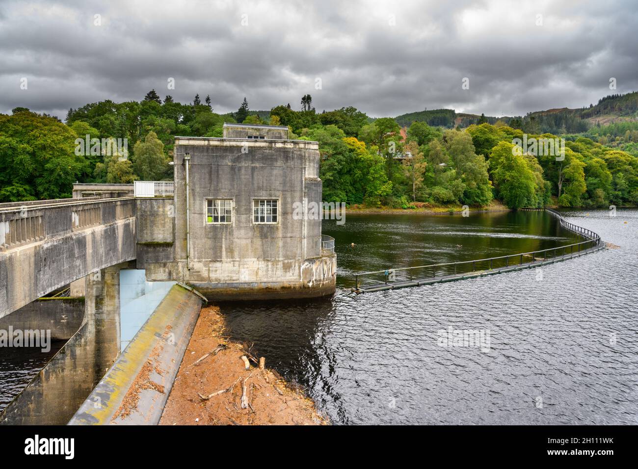 Pitlochry Dam, Pitlochry, Scotland, UK Stock Photo