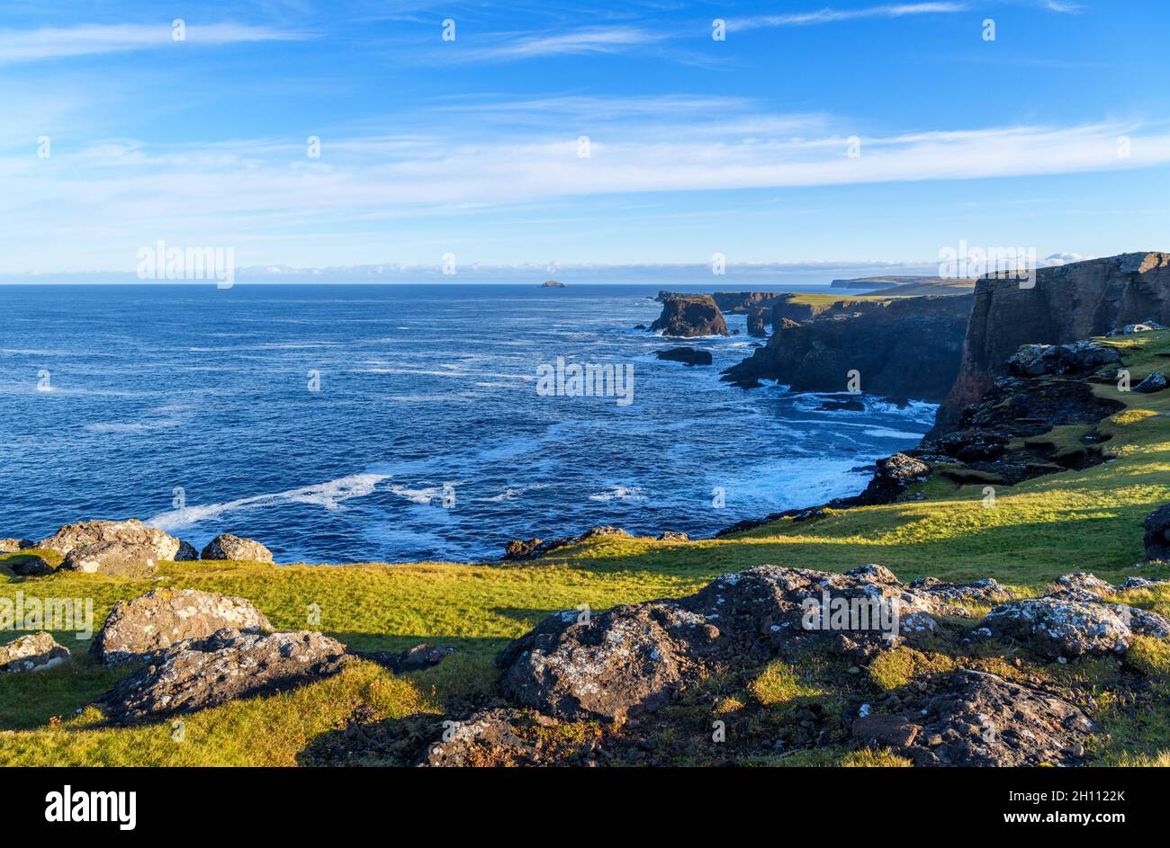 Cliffs at Eshaness, Mainland, Shetland, Shetland Islands, Scotland, UK