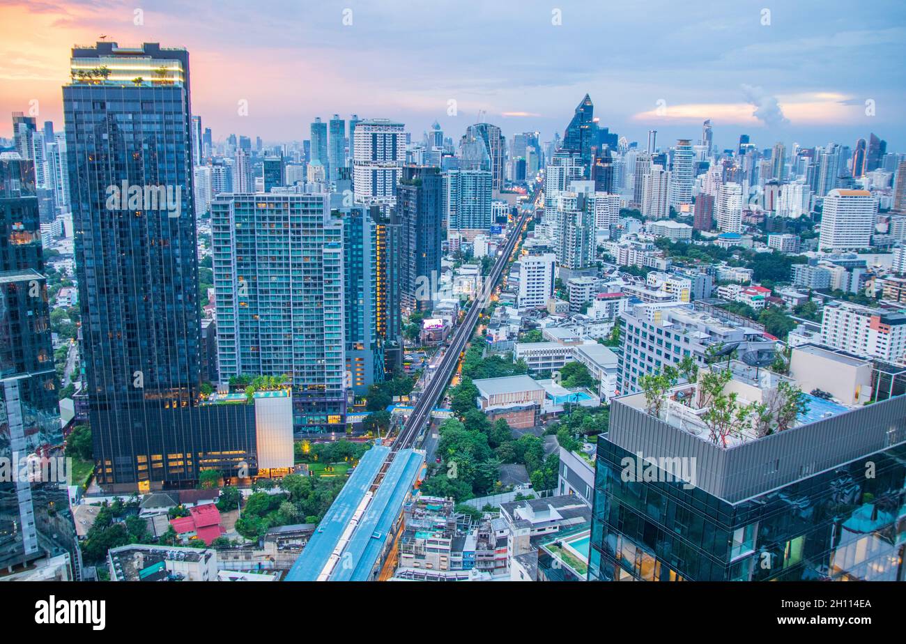 The Cityscape of Bangkok Thailand Stock Photo - Alamy