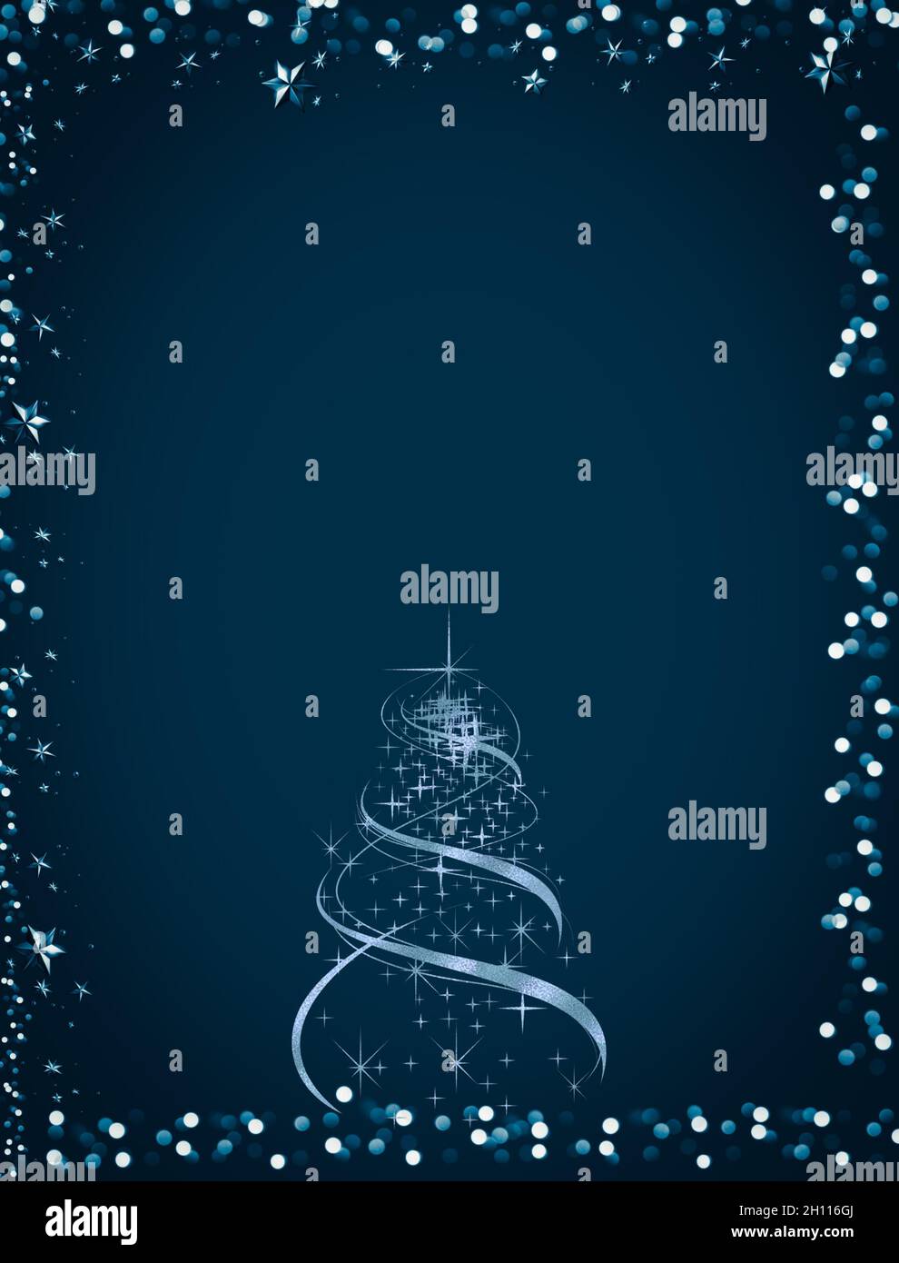 Festive background with bokeh lights and Christmas tree Stock Photo - Alamy