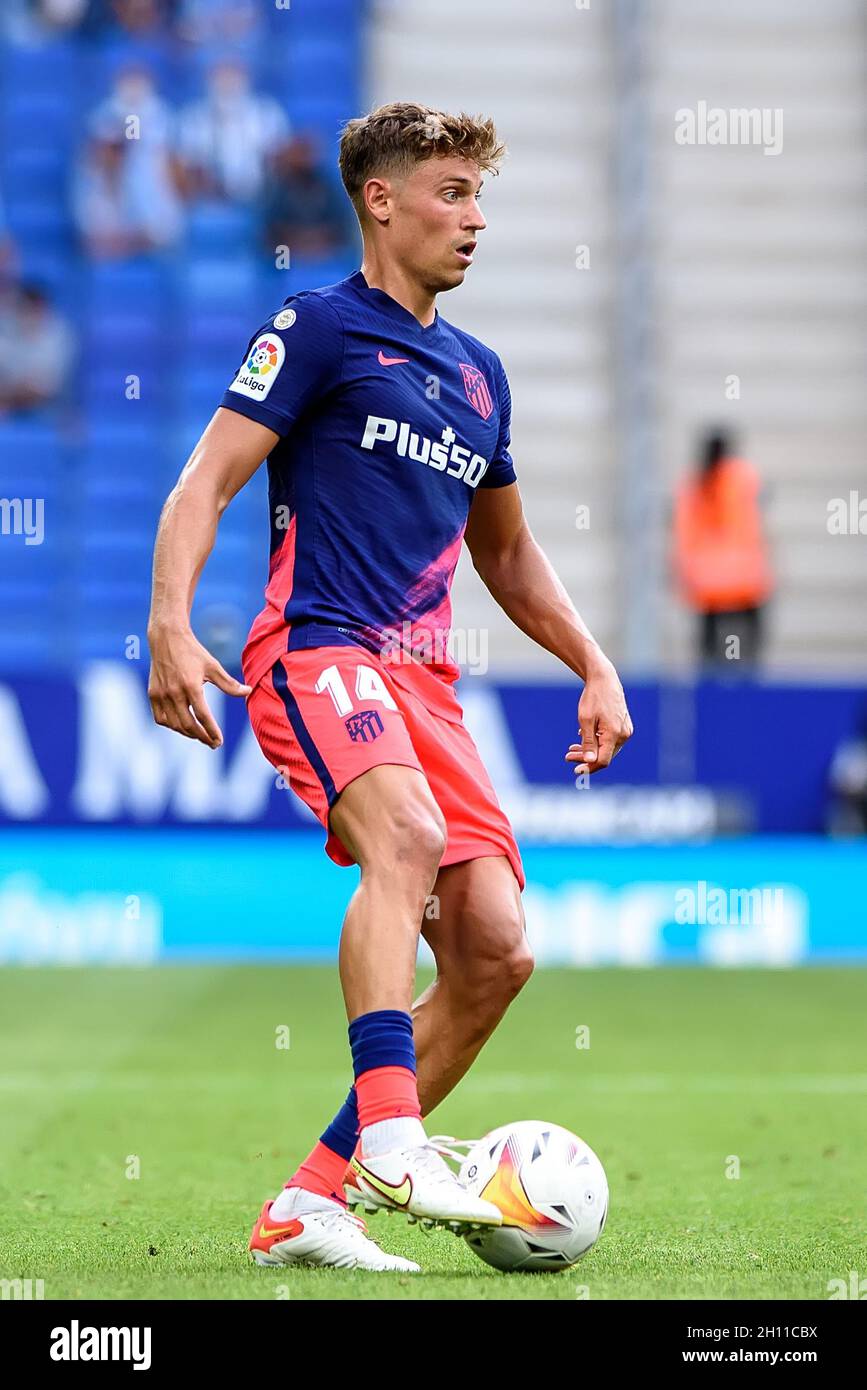 BARCELONA - SEP 12: Marcos Llorente in action during the La Liga match  between RCD Espanyol and Atletico de Madrid CF at the RCDE Stadium on  September Stock Photo - Alamy