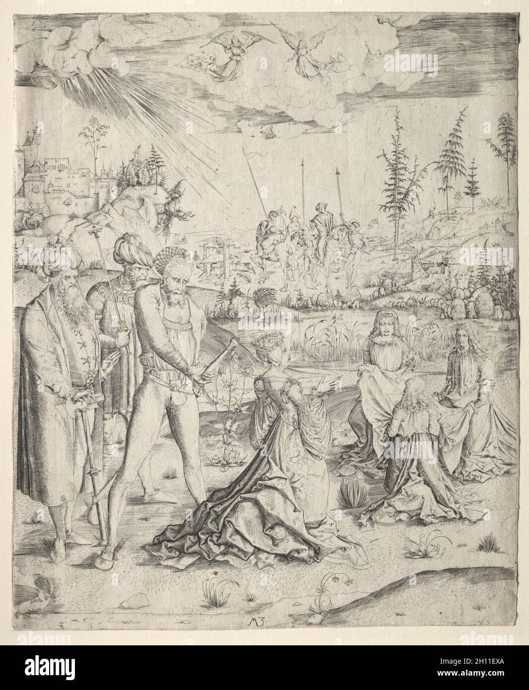 The Martyrdom of St. Catherine, 1500–03. Master MZ (German). Engraving ...