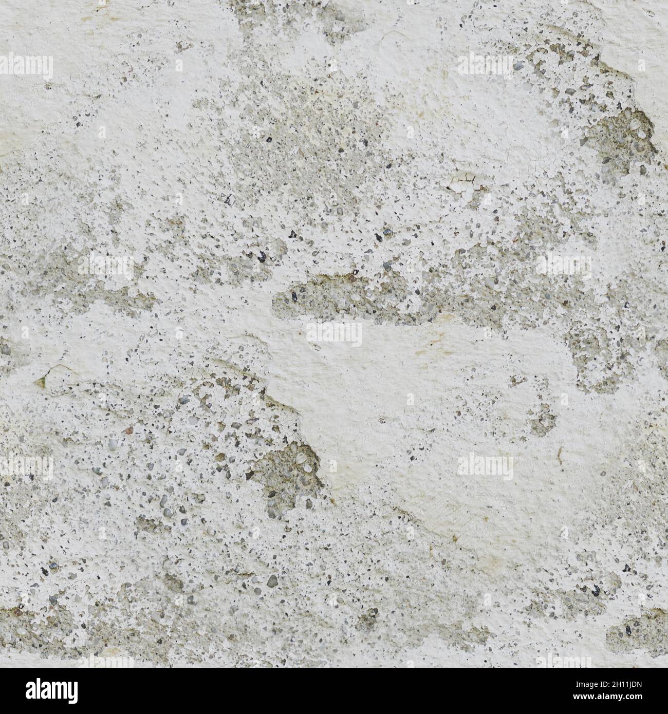 Tileable seamless pattern of white wall texture. Stock Photo