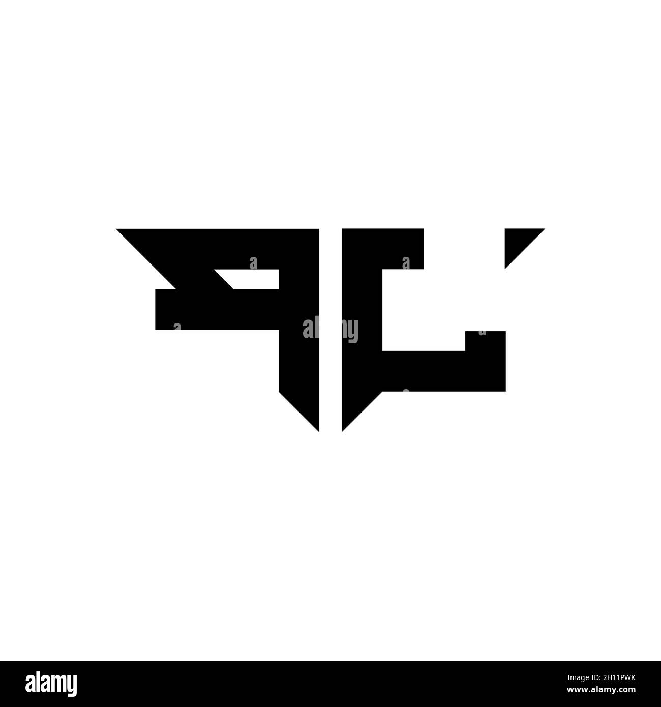 PJ Monogram logo letter with simple modern shape style design template ...