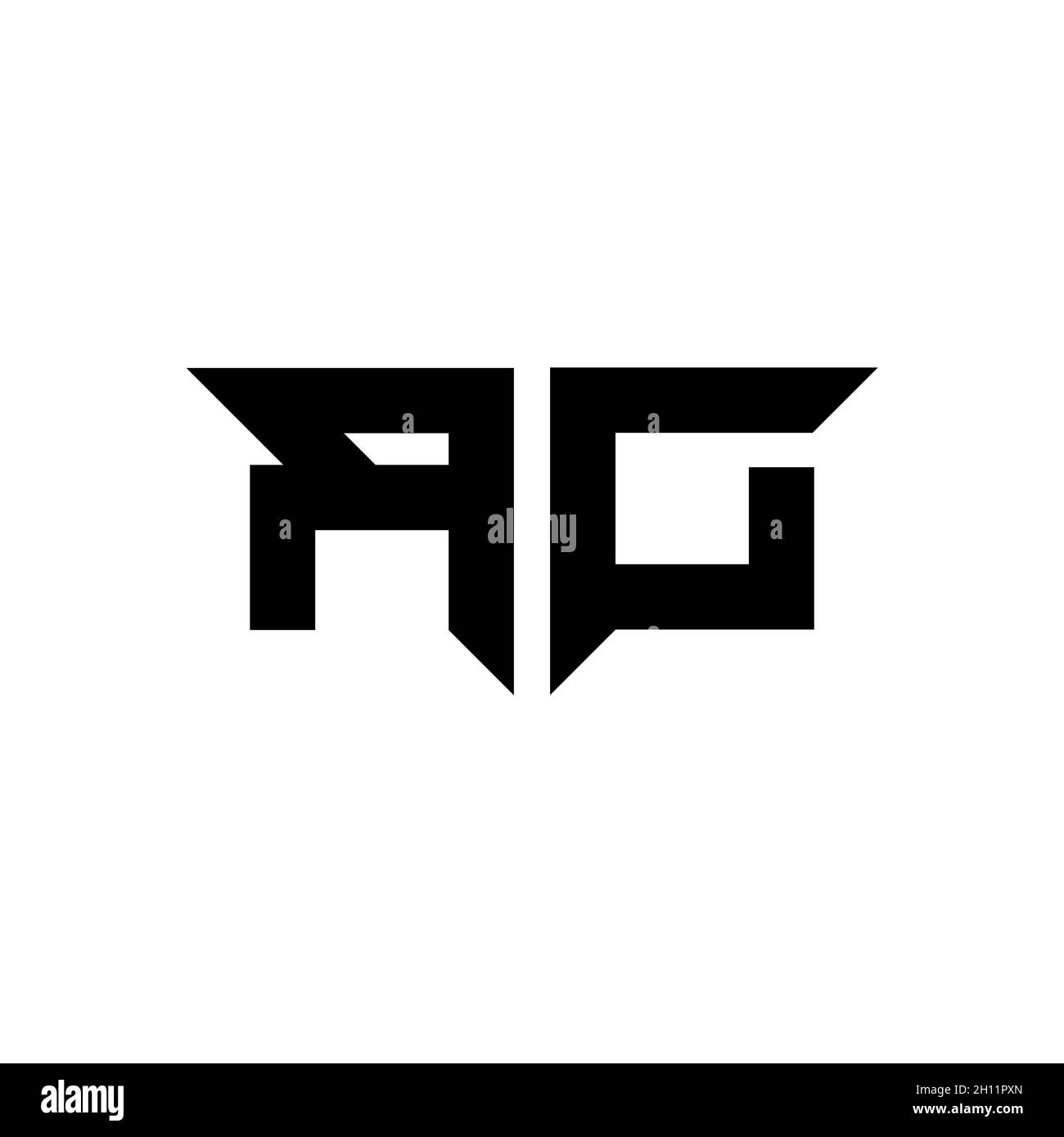 RD Monogram logo letter with simple modern shape style design template ...