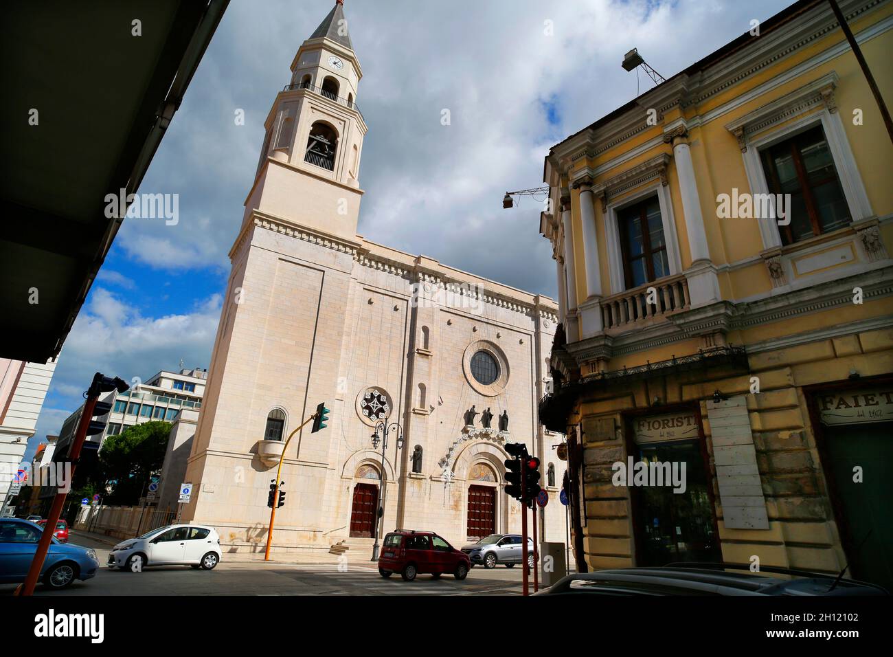 Pescara, Abruzzo, Italy. Cattedrale di San Cetteo or Cathedral of Saint Cetteus, patron saint of Pescara. Stock Photo