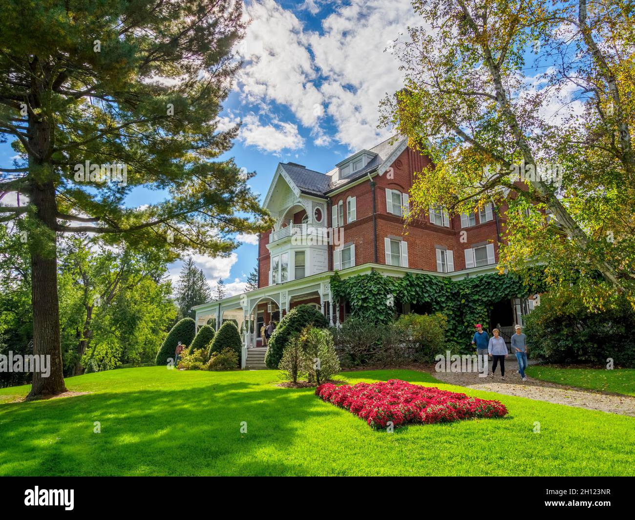 Vermont marsh billings rockefeller national hires stock photography