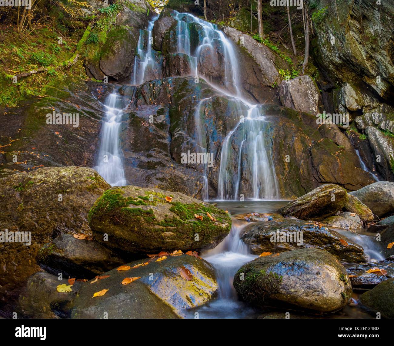 Moss Glen Falls, Granville, Vermont Stock Photo Alamy