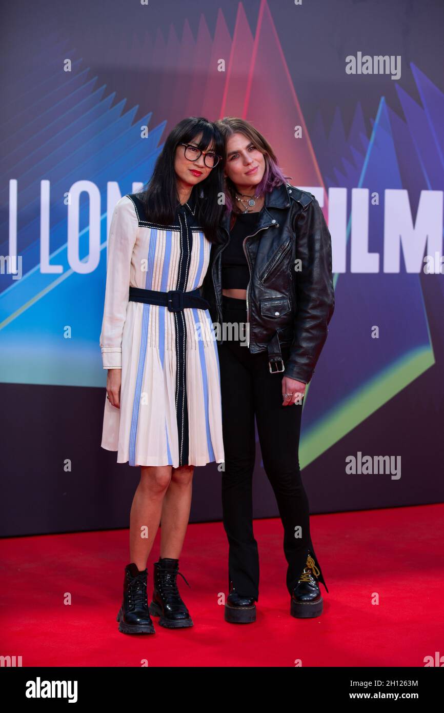 London, UK. 15th Oct, 2021. Morgane Polanski (R) and Mimi Xu attend the UK Premiere of 'King Richard' during the 65th BFI (British Film Institute) London Film Festival at The Royal Festival Hall. Credit: SOPA Images Limited/Alamy Live News Stock Photo