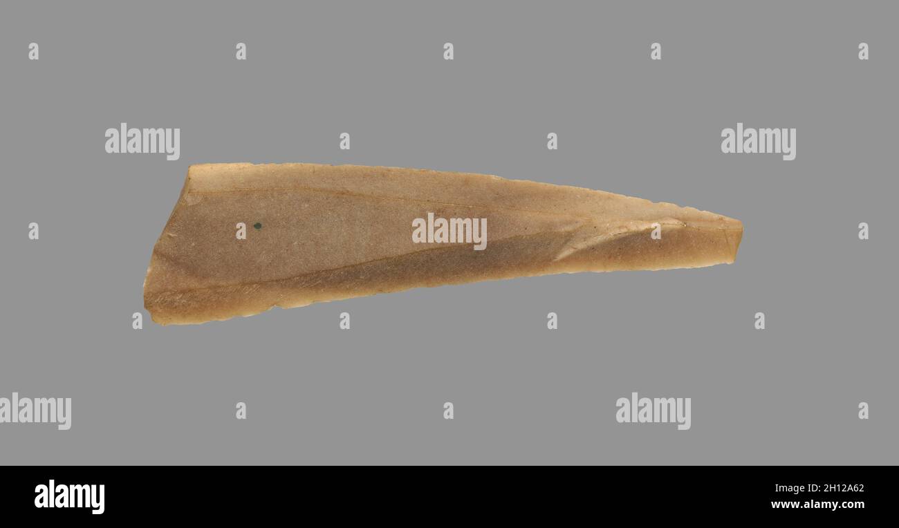 Sickle Blade, 1980-1801 BC. Egypt, Middle Kingdom, Dynasty 12. Flint; overall: 5 cm (1 15/16 in.). Stock Photo