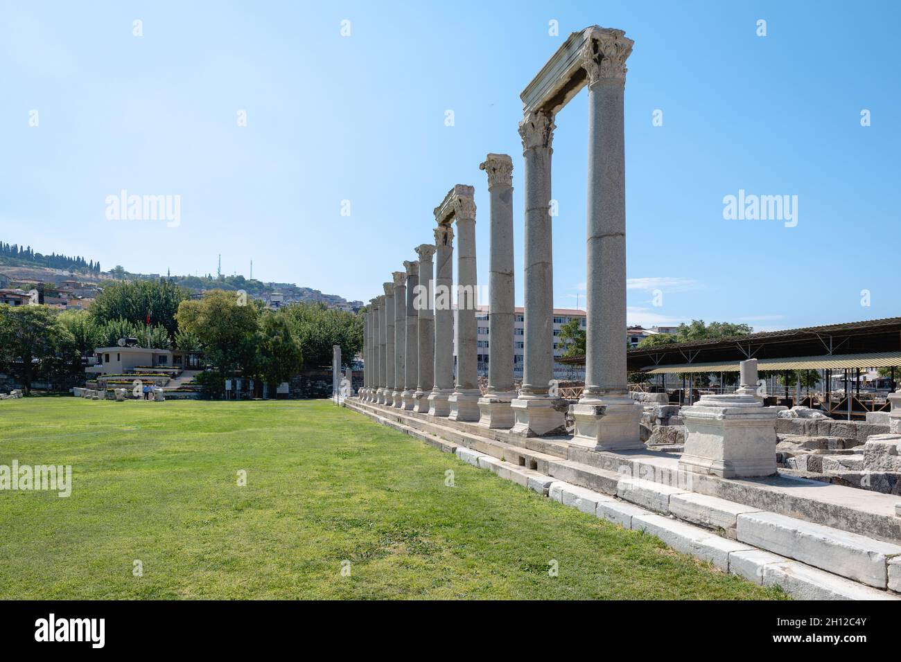 Agora of Smyrna in Izmir city, Turkey. Alternatively known as the Agora ...