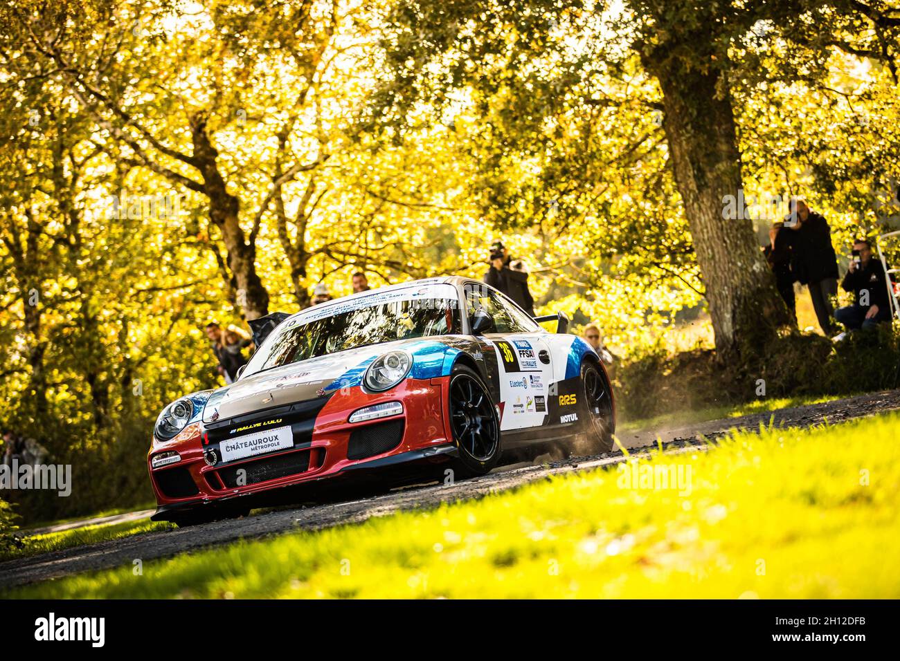 Chateauroux France 15th Oct 21 36 Parisot Loic Eble David Porsche 997 Gt3 Gt10 Action During The Finale Coupe De France Des Rallyes 21 Chateauroux Metropole Centre Val De Loire From Octobre 15 To