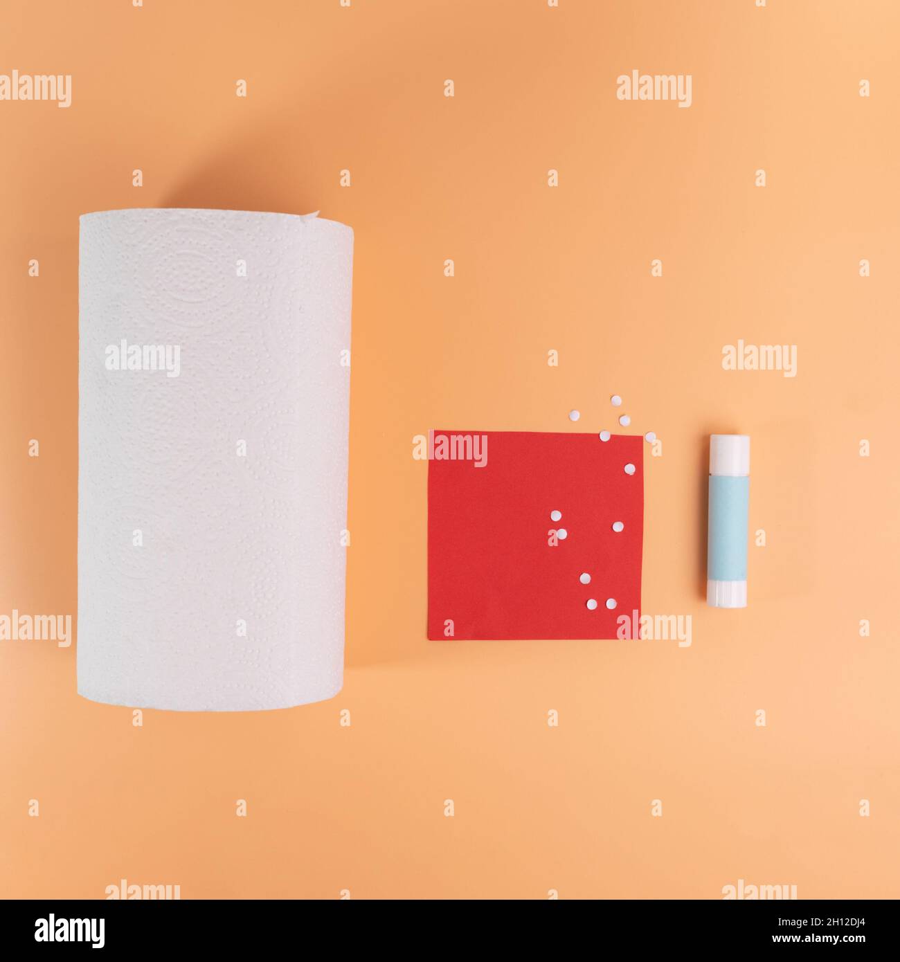 handmade craft for kids, how to make mushroom from paper, easy tutorial