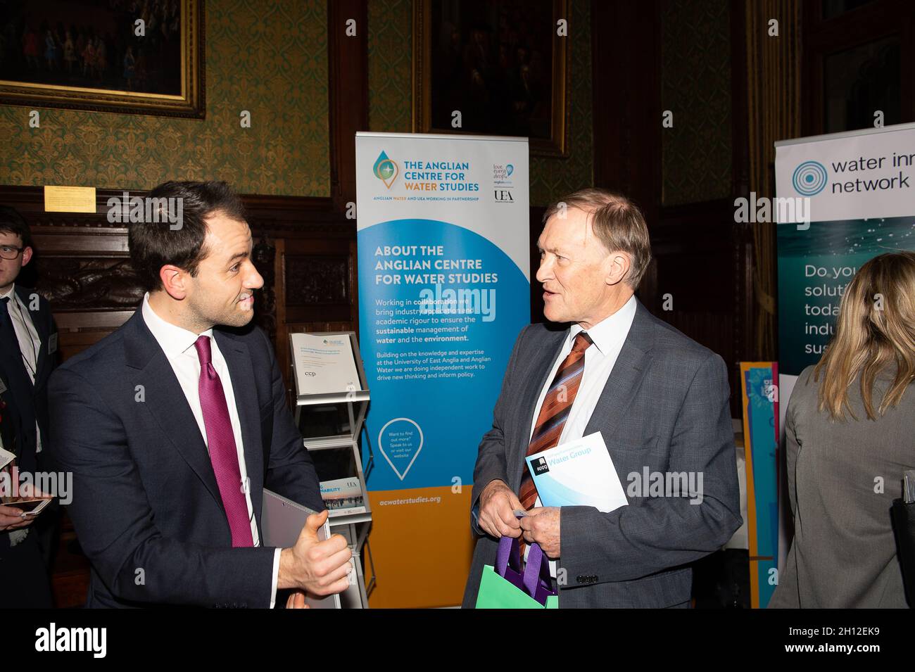 London, UK. 28th November, 2017. Sir David Amess MP for Southend West attends an All Party Parliamentary Water Group Innovation Reception at the House of Commons. Obituary: Sir David was tragically stabbed to death in his constituency on Friday 15th October 2021. Sir David had been an MP since 1983. Credit: Maureen McLean/Alamy Stock Photo