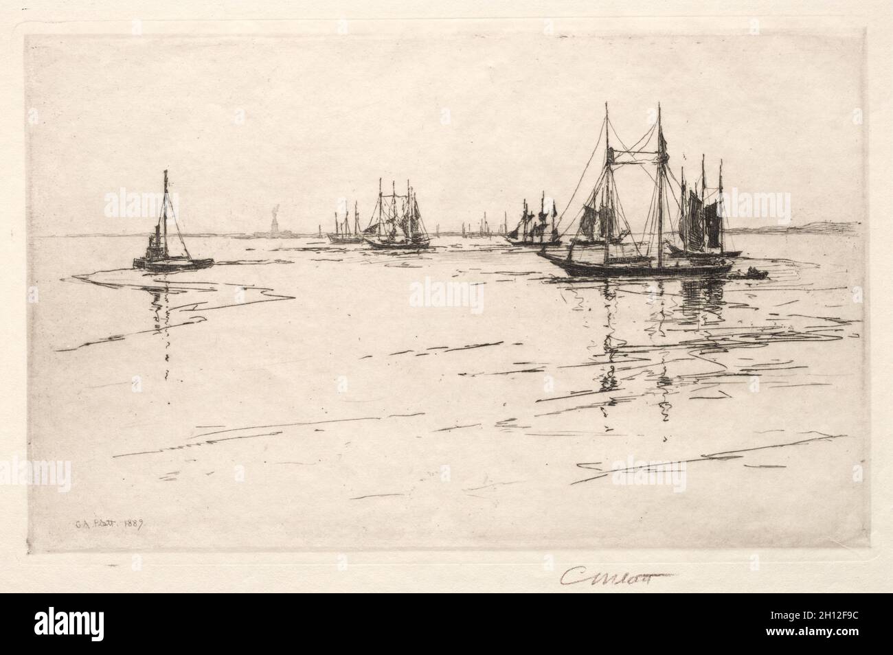 Buttermilk Channel, New York, 1889. Charles Adams Platt (American, 1861