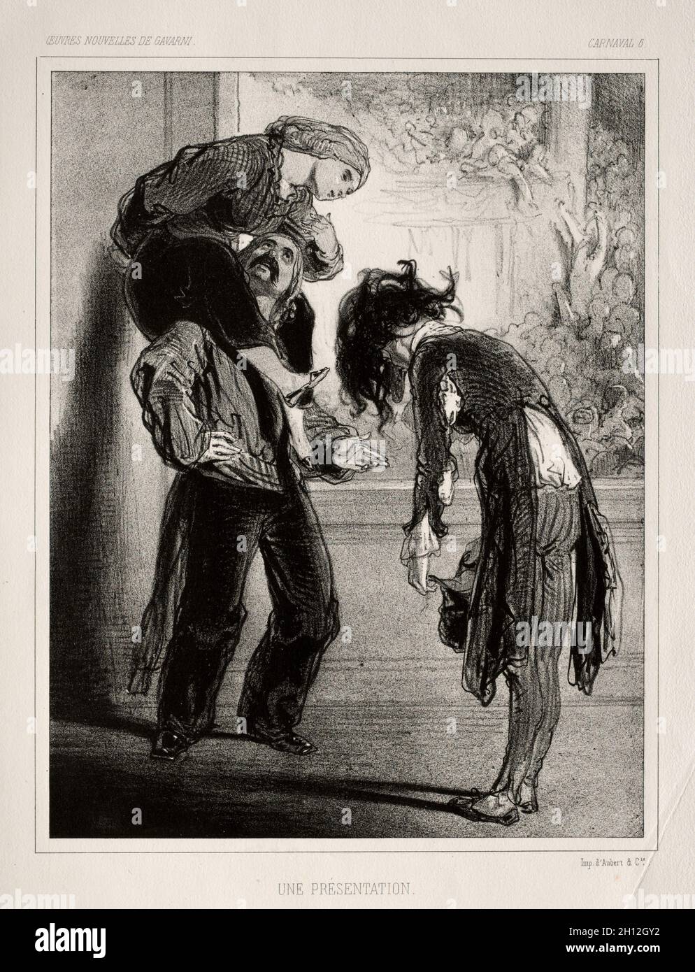 Carnaval. Paul Gavarni (French, 1804-1866). Lithograph Stock Photo - Alamy