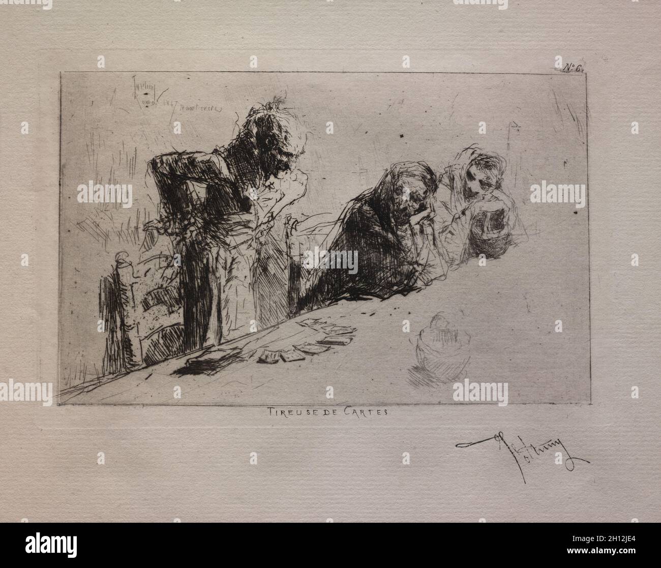 Fortune Teller, 1867. Mariano Fortuny (Spanish, 18381874). Etching