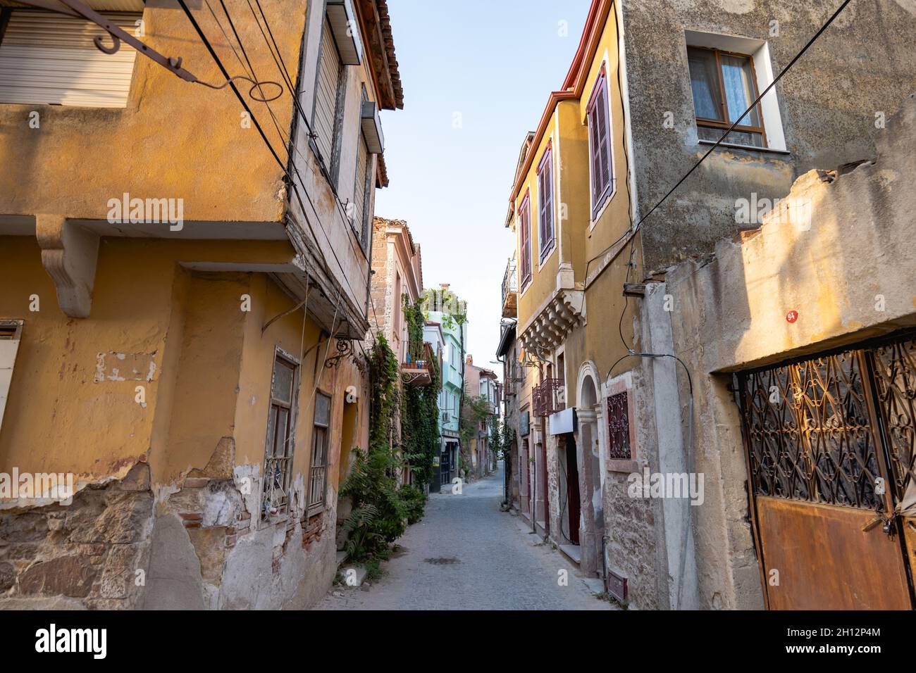 Ayvalik Turkey September 2021 Ayvalik Old Street View With ayvalik-turkey-september-2021-ayvalik-old-street-view-with