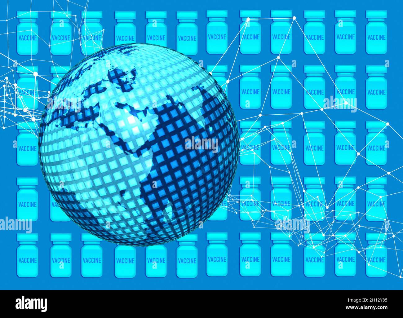 Global vaccine distribution, conceptual illustration Stock Photo Alamy