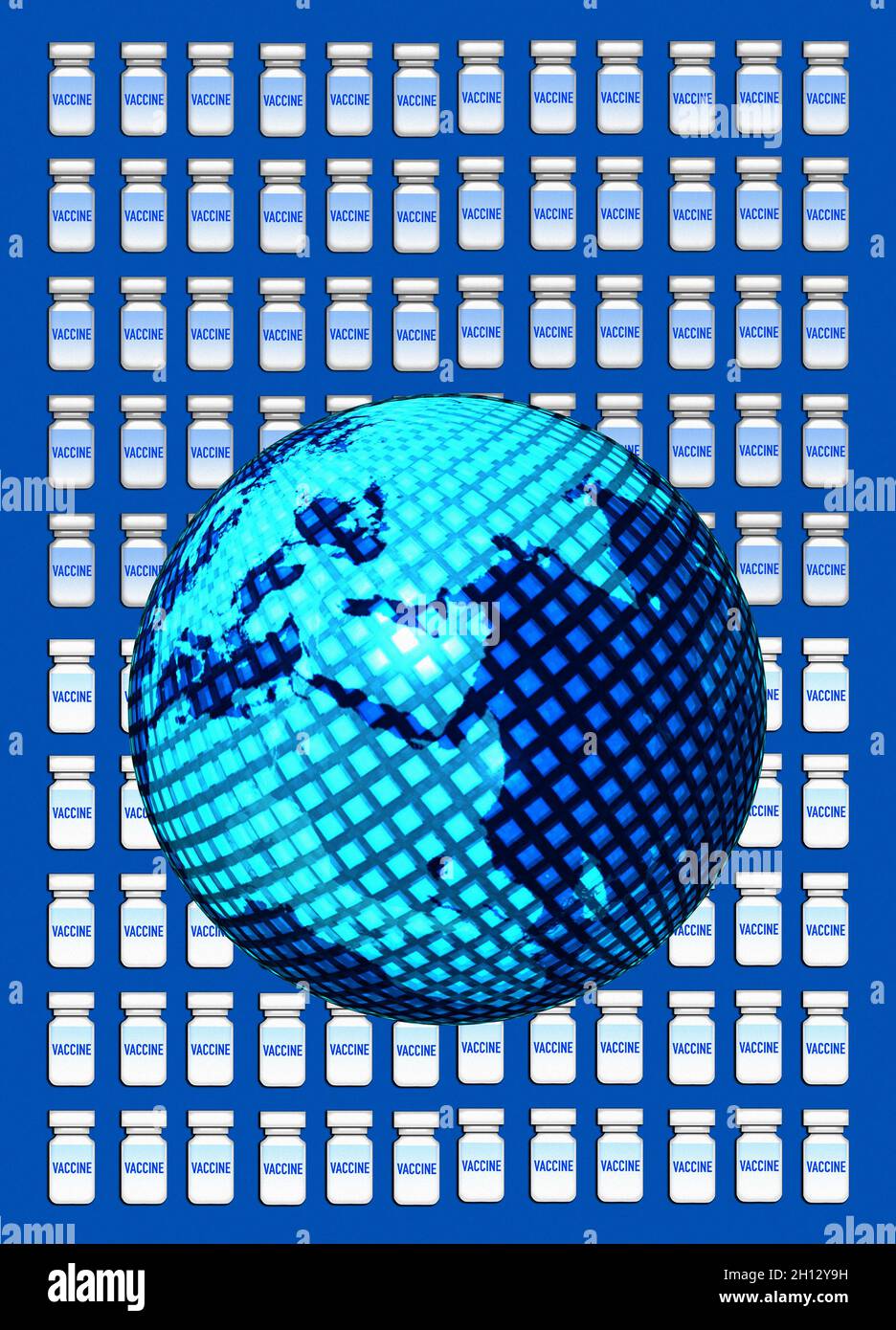 Global vaccine distribution, conceptual illustration Stock Photo Alamy