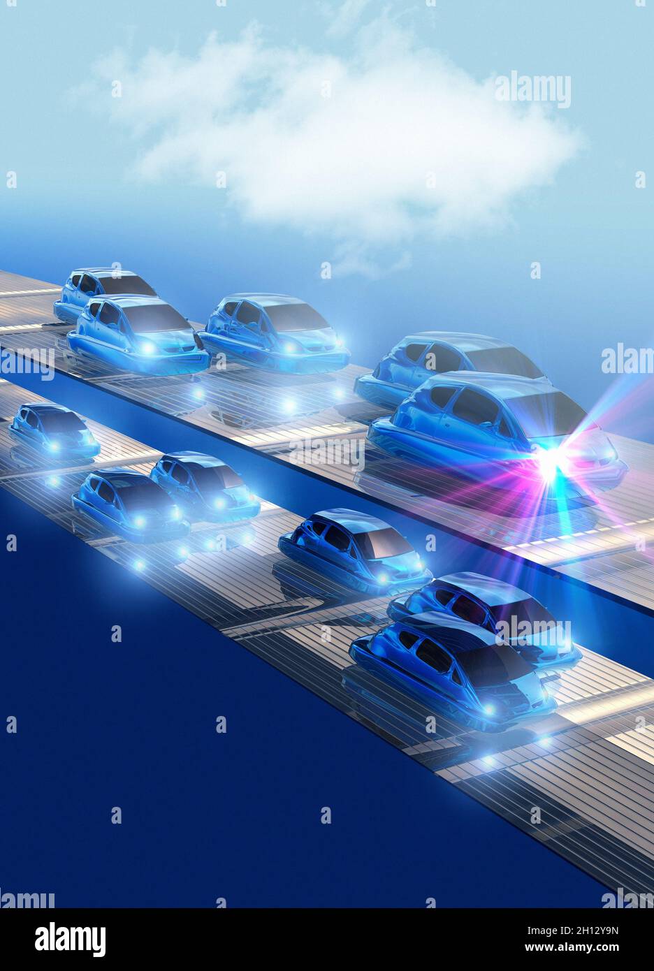 Electric vehicles, illustration Stock Photo Alamy