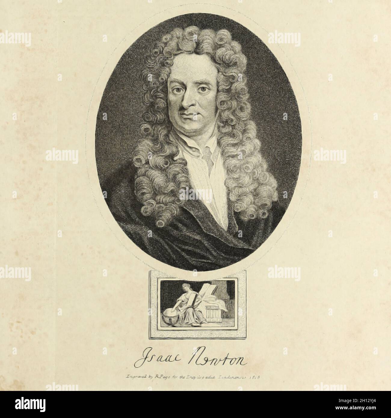 Sir Isaac Newton English Physicist Stock Photo Alamy