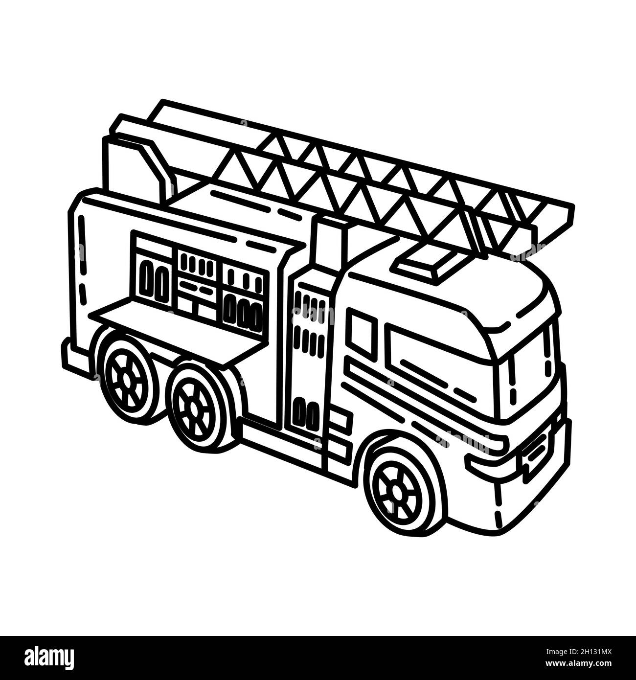 Fire Engine Part of Firefighter Accessories and Equipment Device Hand