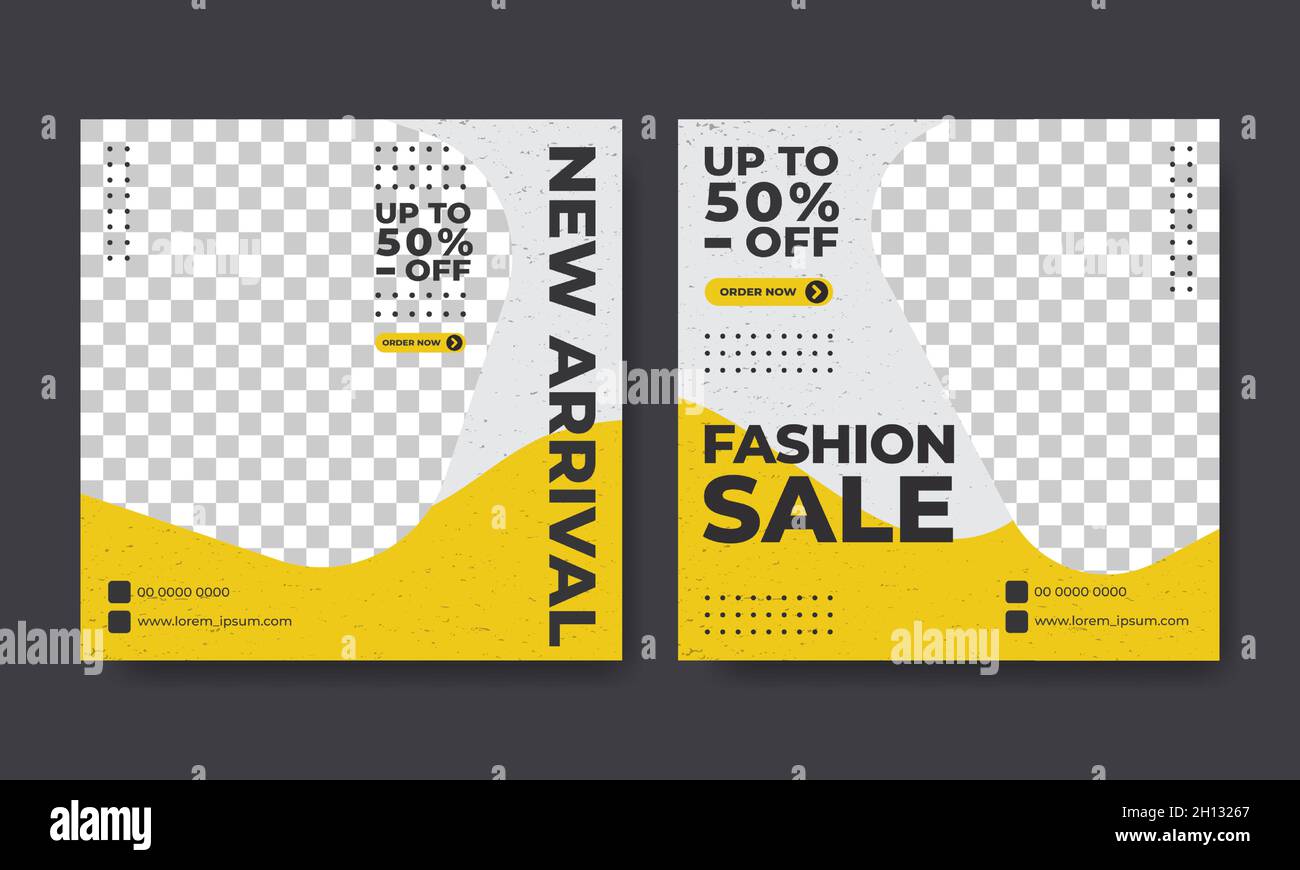 flyer or social media post template illustration discount fashion theme Stock Vector