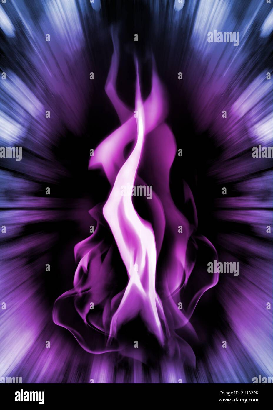 The Violet Flame of Saint Germain (Divine Energy & Transformation Stock Photo Alamy