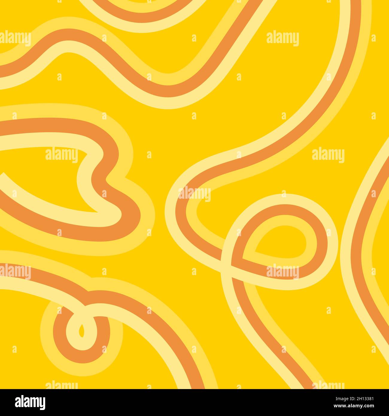 Pasta abstract square geometric banner. Macaroni background with lines. Vector illustration, frame Stock Vector