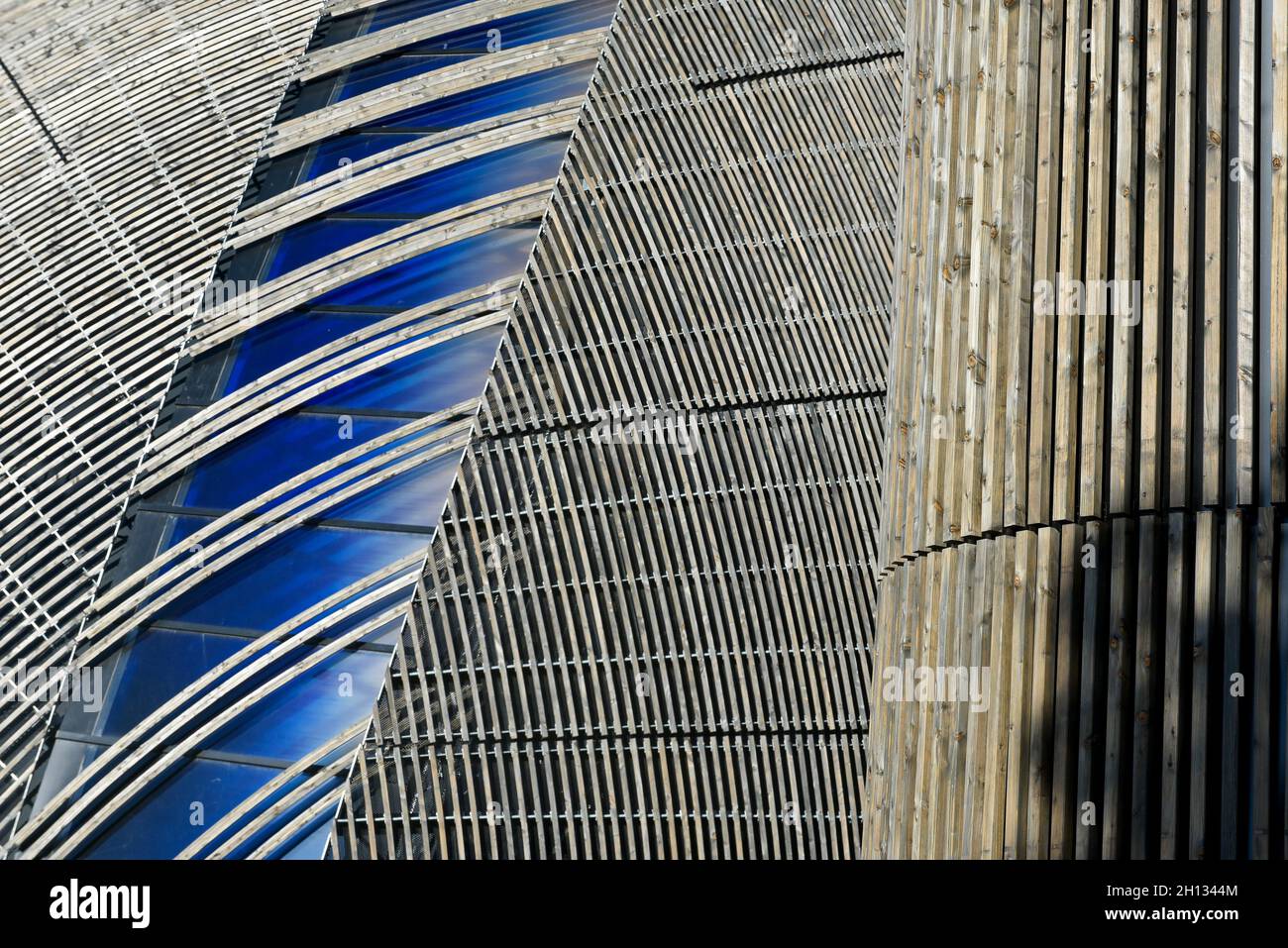 FRANCE, VAL-DE-MARNE (94) CRETEIL, NOTRE DAME DE CRETEIL CATHEDRAL, ARCHITECTURE-STUDIO COMPANY (WARNING : NAME MUST MENTIONNED) WAS CHOSEN FOR THIS C Stock Photo