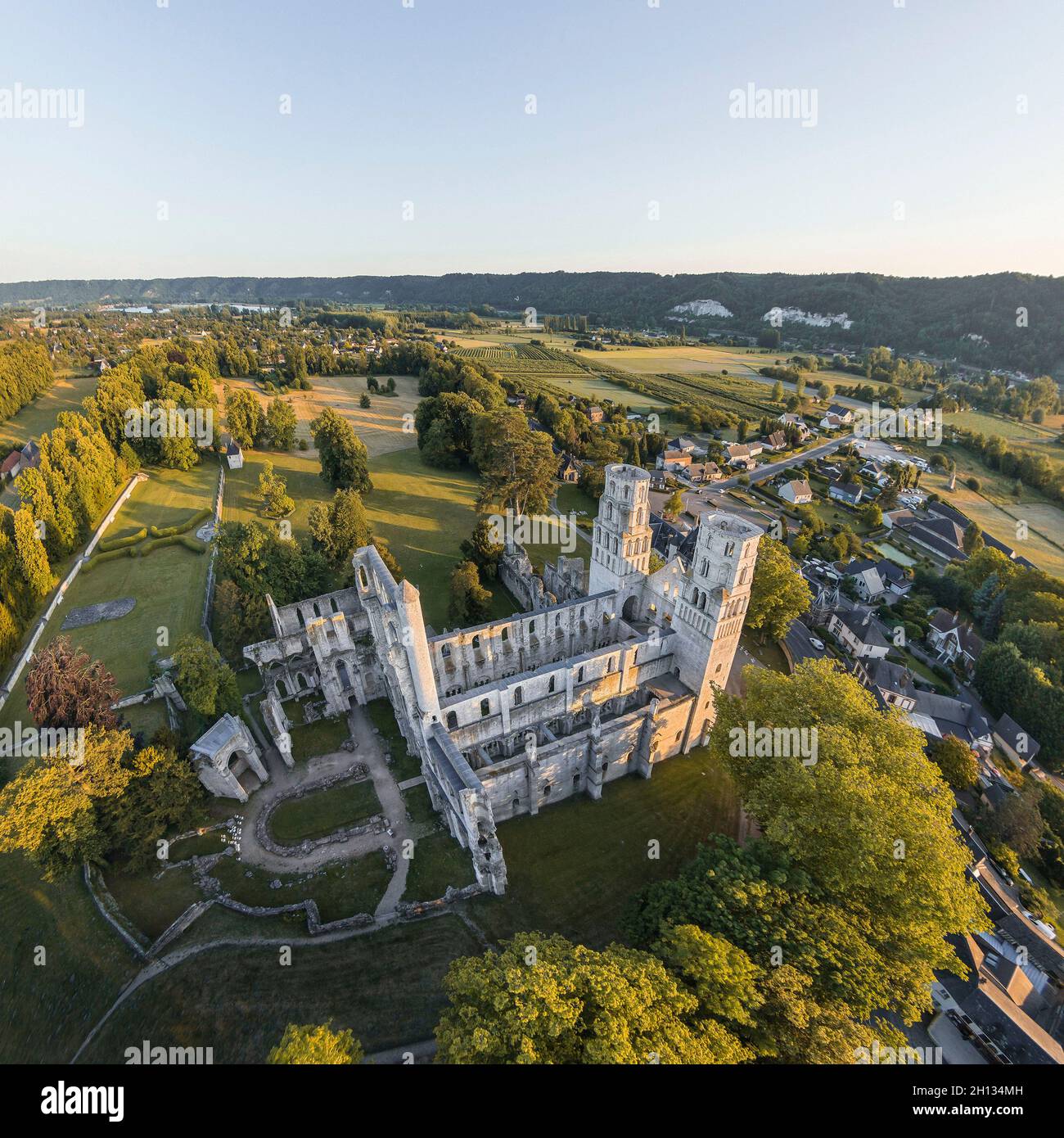 FRANCE - SEINE MARITIME (76) - ABBEY OF JUMIEGES Stock Photo