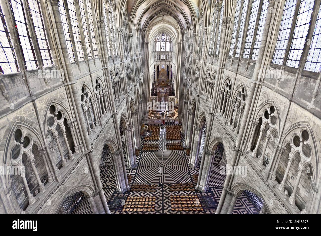 FRANCE - PICARDY - SOMME (80) - AMIENS : CATHEDRAL NOTRE DAME (UNESCO WORLD HERITAGE) Stock Photo