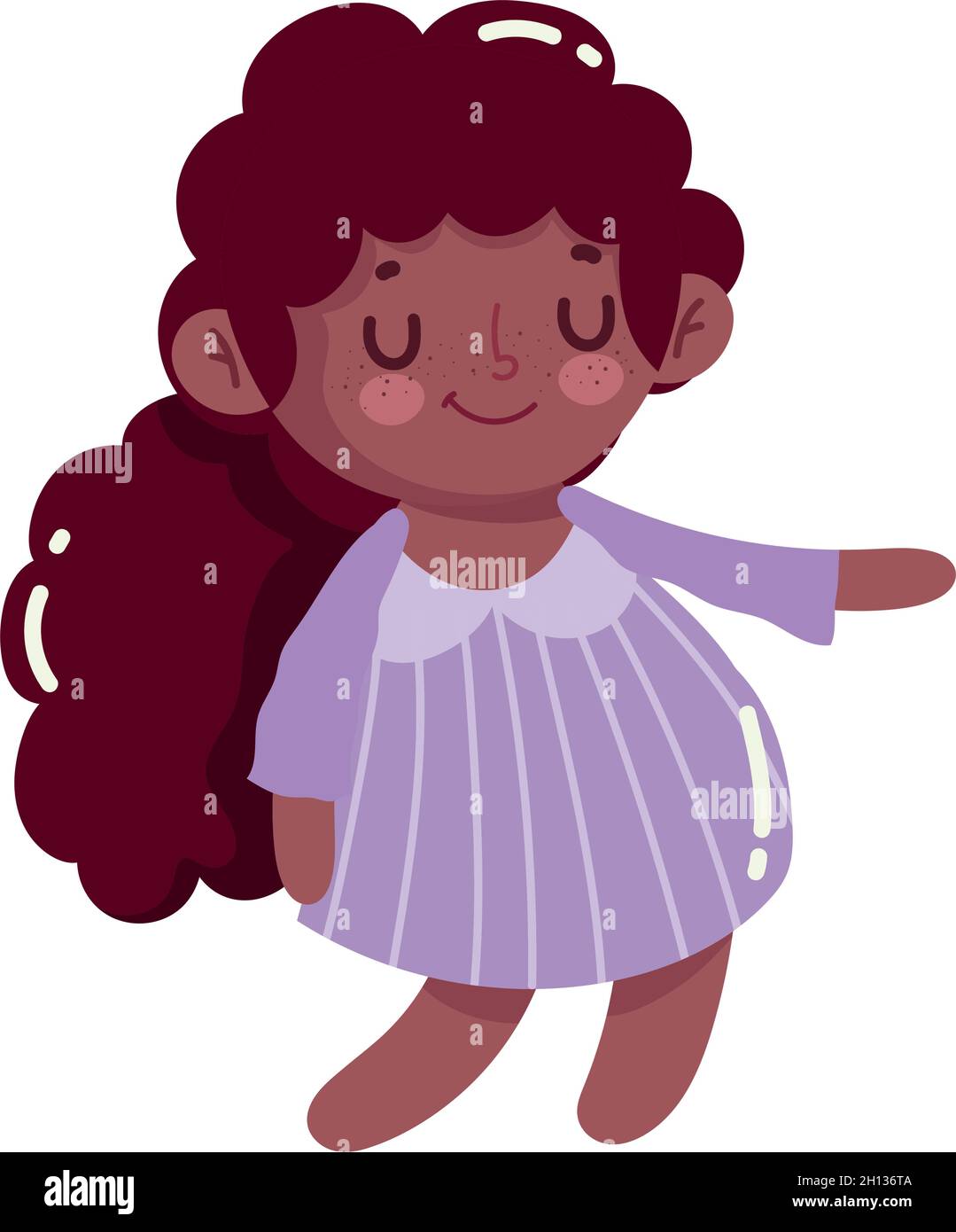 cute little girl Stock Vector Image & Art - Alamy
